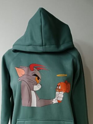 Saco Estampado TOM & JERRY Verde Oscuro