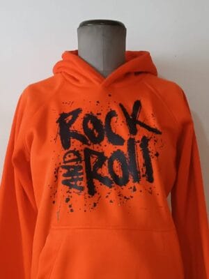 Saco Estampado Rock and Roll Naranja